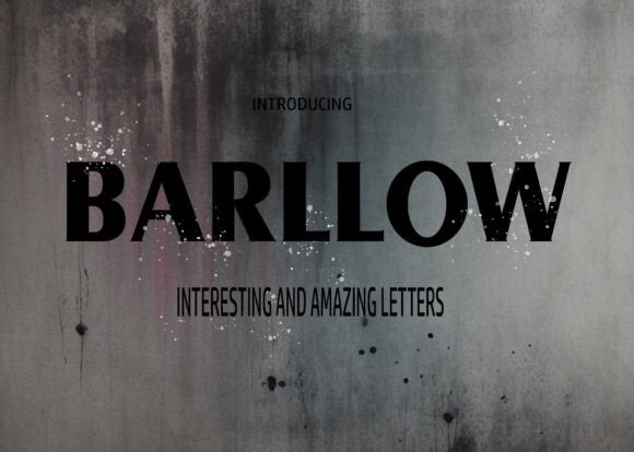 Barllow: A Bold Typeface for Memorable Branding