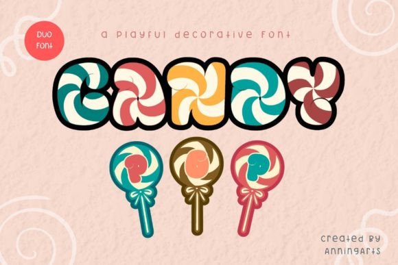 Candy Pop Duo: A Playful Typeface for Editorial Design
