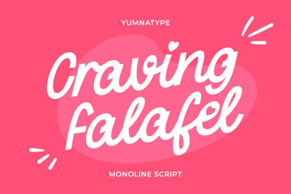 Craving Falafel: A Warm Script Font for Creative Branding