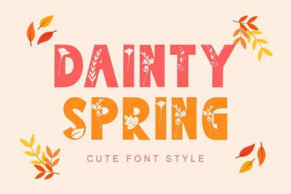 Dainty Spring: A Playful Display Font for Editorial Design