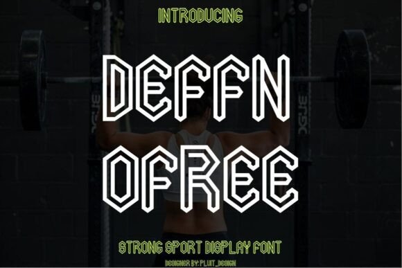 Deffn Ofree Font: A Bold Typeface for High-Energy Craft Projects