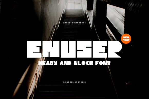 Enuser: A Bold Typeface That Makes Branding Feel Modern