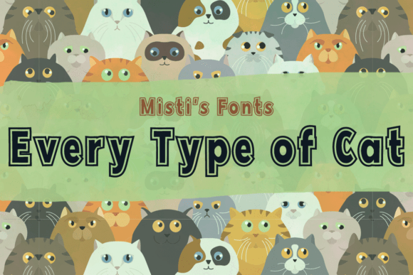 Every Type of Cat Font: A Playful Display Typeface for Your Brand