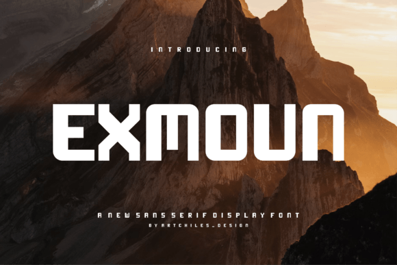 Exmoun Font: A Bold Choice for Editorial Design