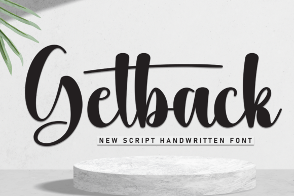 Getback Font: A Bold Handwritten Typeface for Real-World Branding