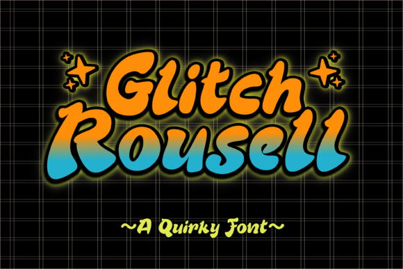 Glitch Rousell: A Futuristic Font for Editorial Design