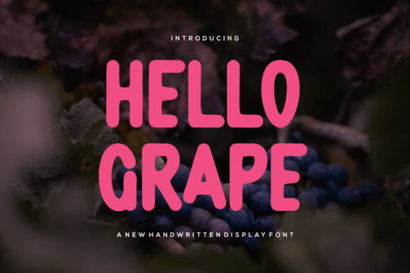 Hello Grape: A Handwritten Typeface for Editorial Impact