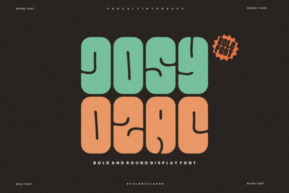 Josyozac: A Bold Display Typeface for Digital Design