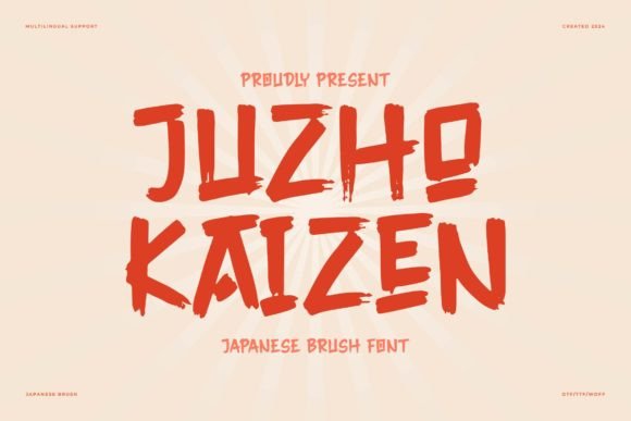 Juzho Kaizen: A Premium Script Font for Authentic Craft Creations