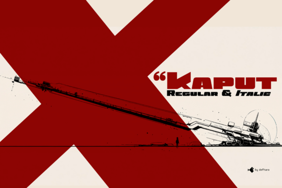 Kaput: A Bold Display Font for Editorial Design