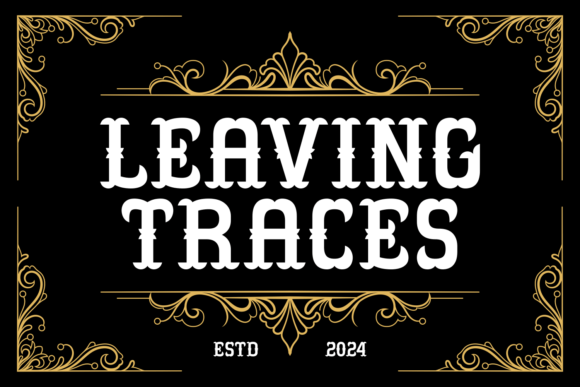 Leaving Traces Font: A Bold Typeface for Eye-Catching Campaigns