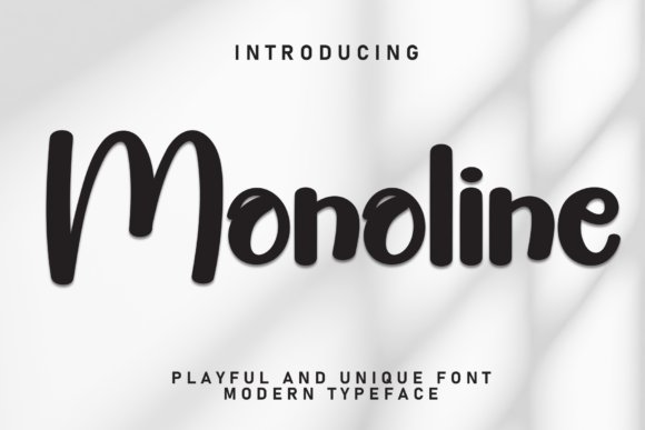 Moonoline Font: A Playful Typeface for Creative Branding Projects