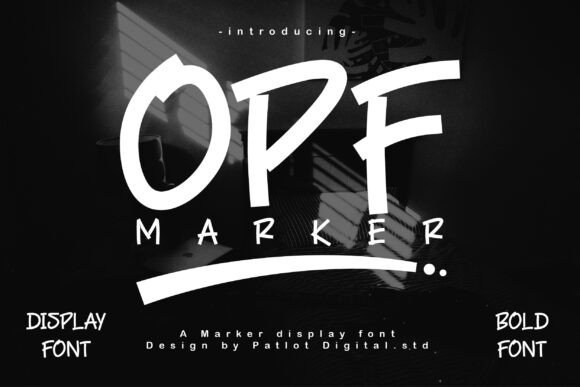 Opf Marker: A Bold Typeface for Digital Branding