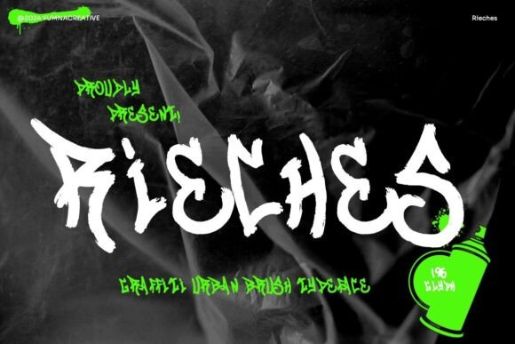 Rieches Font: A Bold Typeface for Urban Branding