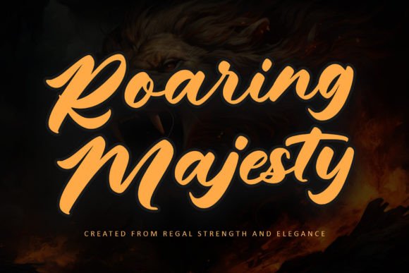 Roaring Majesty: A Handwritten Typeface for Editorial Power