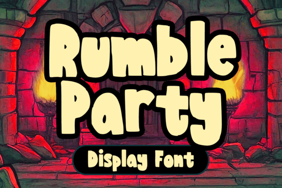 Rumble Party: A Bold Display Font for Creative Typography