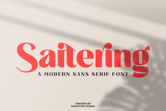 Saitering: A Bold and Refined Typeface for Modern Marketing