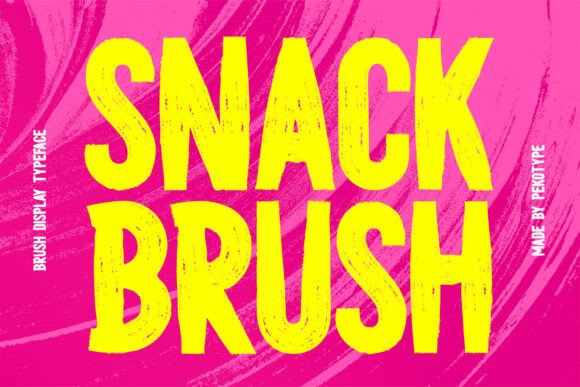 Snack Brush: A Bold Typeface That Elevates Your Brand Identity