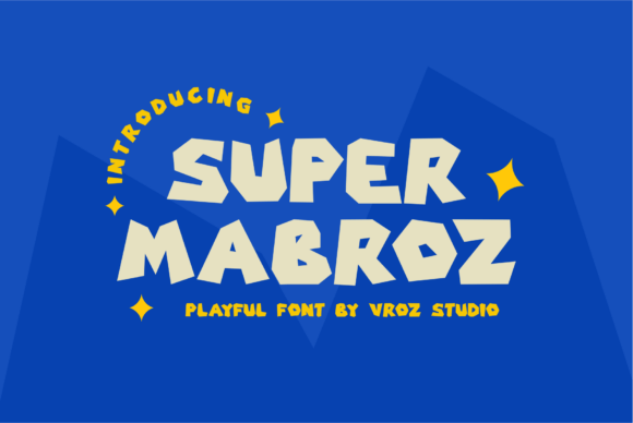 Super Mabroz: A Playful Display Font for Bold Branding
