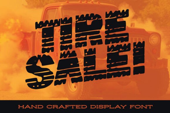 Tire Sale Font: Rugged Typography for Bold Editorial Design