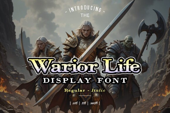 Warrior Life Review: A Bold Display Font for Impactful Projects